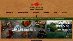 What Applegate.com website looked like in 2018 (6 years ago)