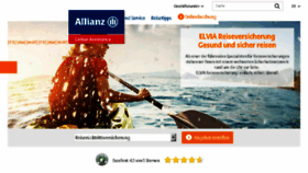 What Allianz-reiseversicherung.de website looked like in 2018 (6 years ago)