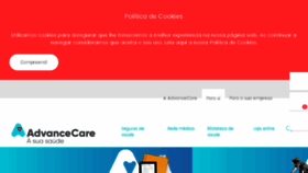 What Advancecare.pt website looked like in 2018 (6 years ago)