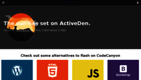 What Activeden.net website looked like in 2018 (6 years ago)