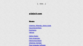 What A1b2c3.com website looked like in 2018 (6 years ago)
