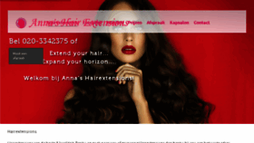 What Annashairextensions.nl website looked like in 2018 (6 years ago)
