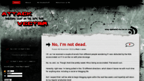 What Attackvector.org website looked like in 2011 (14 years ago)