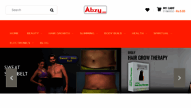 What Abzy.com website looked like in 2018 (6 years ago)