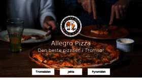 What Allegropizza.no website looked like in 2018 (6 years ago)