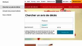 What Avis-de-deces.ouest-france.fr website looked like in 2018 (6 years ago)