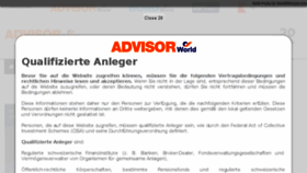 What Advisorworld.ch website looked like in 2018 (6 years ago)