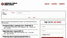 What Americanpublicmedia.applicantpro.com website looked like in 2018 (6 years ago)