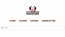 What Ausliebezumhaustier.de website looked like in 2018 (6 years ago)