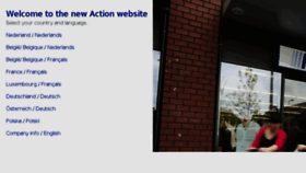 What Action.com website looked like in 2018 (8 years ago)