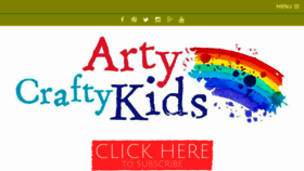 What Artycraftykids.com website looked like in 2018 (6 years ago)