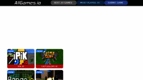 What Allgames.io website looked like in 2018 (6 years ago)