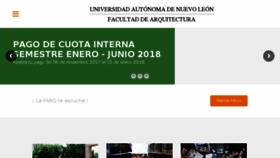 What Arquitectura.uanl.mx website looked like in 2018 (6 years ago)