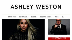 What Ashleyweston.com website looked like in 2018 (6 years ago)