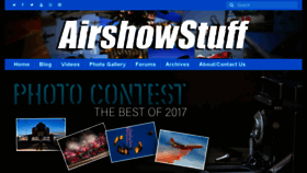 What Airshowstuff.com website looked like in 2018 (6 years ago)