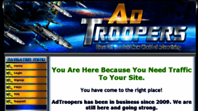 What Adtroopers.com website looked like in 2018 (6 years ago)