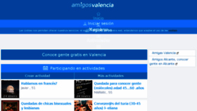 What Amigosvalencia.com website looked like in 2018 (6 years ago)
