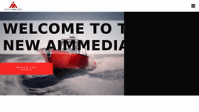 What Aimmedia.com website looked like in 2018 (6 years ago)