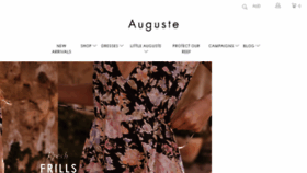 What Augustethelabel.com website looked like in 2018 (6 years ago)