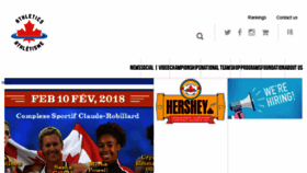 What Athletics.ca website looked like in 2018 (6 years ago)