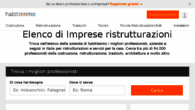 What Aziende.habitissimo.it website looked like in 2018 (6 years ago)