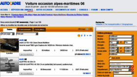 What Alpes-maritimes.autocadre.com website looked like in 2018 (7 years ago)