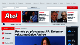 What Ahaonline.cz website looked like in 2018 (6 years ago)