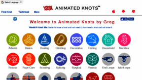 What Animatedknots.com website looked like in 2018 (6 years ago)