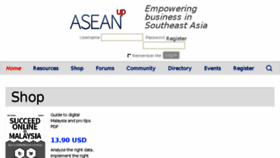 What Aseanup.com website looked like in 2018 (6 years ago)