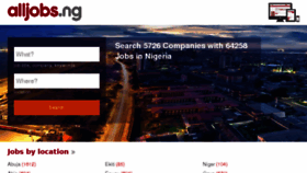 What Alljobs.ng website looked like in 2018 (6 years ago)
