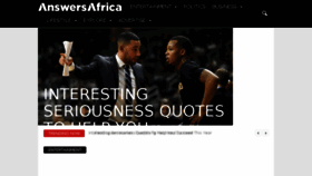 What Answersafrica.com website looked like in 2018 (6 years ago)