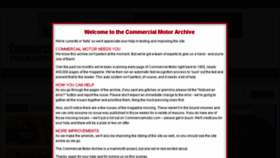 What Archive.commercialmotor.com website looked like in 2018 (6 years ago)