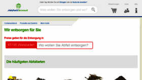 What Abfallscout.de website looked like in 2018 (6 years ago)