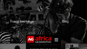 What Africageographic.com website looked like in 2018 (6 years ago)