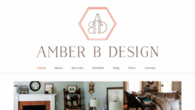 What Amberbdesignstudio.com website looked like in 2018 (6 years ago)