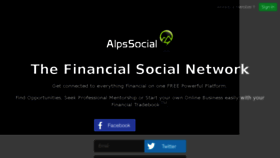 What Alpssocial.com website looked like in 2018 (6 years ago)