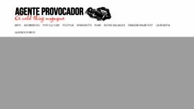 What Agenteprovocador.es website looked like in 2018 (6 years ago)