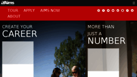What Aims.edu website looked like in 2018 (7 years ago)