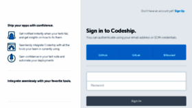 What App.codeship.com website looked like in 2018 (6 years ago)