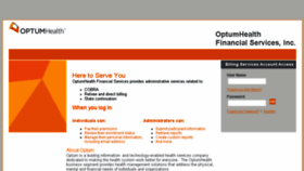 What Adminservices.optumhealthfinancial.com website looked like in 2018 (6 years ago)