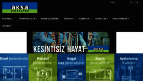 What Aksa.com.tr website looked like in 2018 (6 years ago)