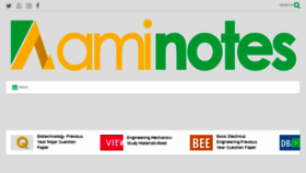 What Aminotes.com website looked like in 2018 (6 years ago)