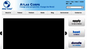 What Atlascorps.org website looked like in 2018 (6 years ago)