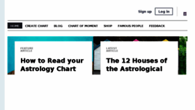What Astro-charts.com website looked like in 2018 (6 years ago)