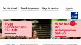 What Amf.se website looked like in 2018 (6 years ago)