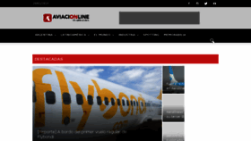 What Aviacionline.com website looked like in 2018 (6 years ago)