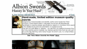 What Albion-swords.com website looked like in 2018 (6 years ago)
