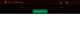 What Activemelody.com website looked like in 2018 (6 years ago)