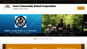 What Avon-schools.org website looked like in 2018 (6 years ago)