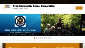 What Avon-schools.org website looked like in 2018 (7 years ago)